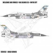 KINETIC 1/48 Hellenic Air Force F-16C Block 52+ with CFT 